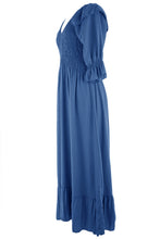 Load image into Gallery viewer, V Neck Smocked Maxi
