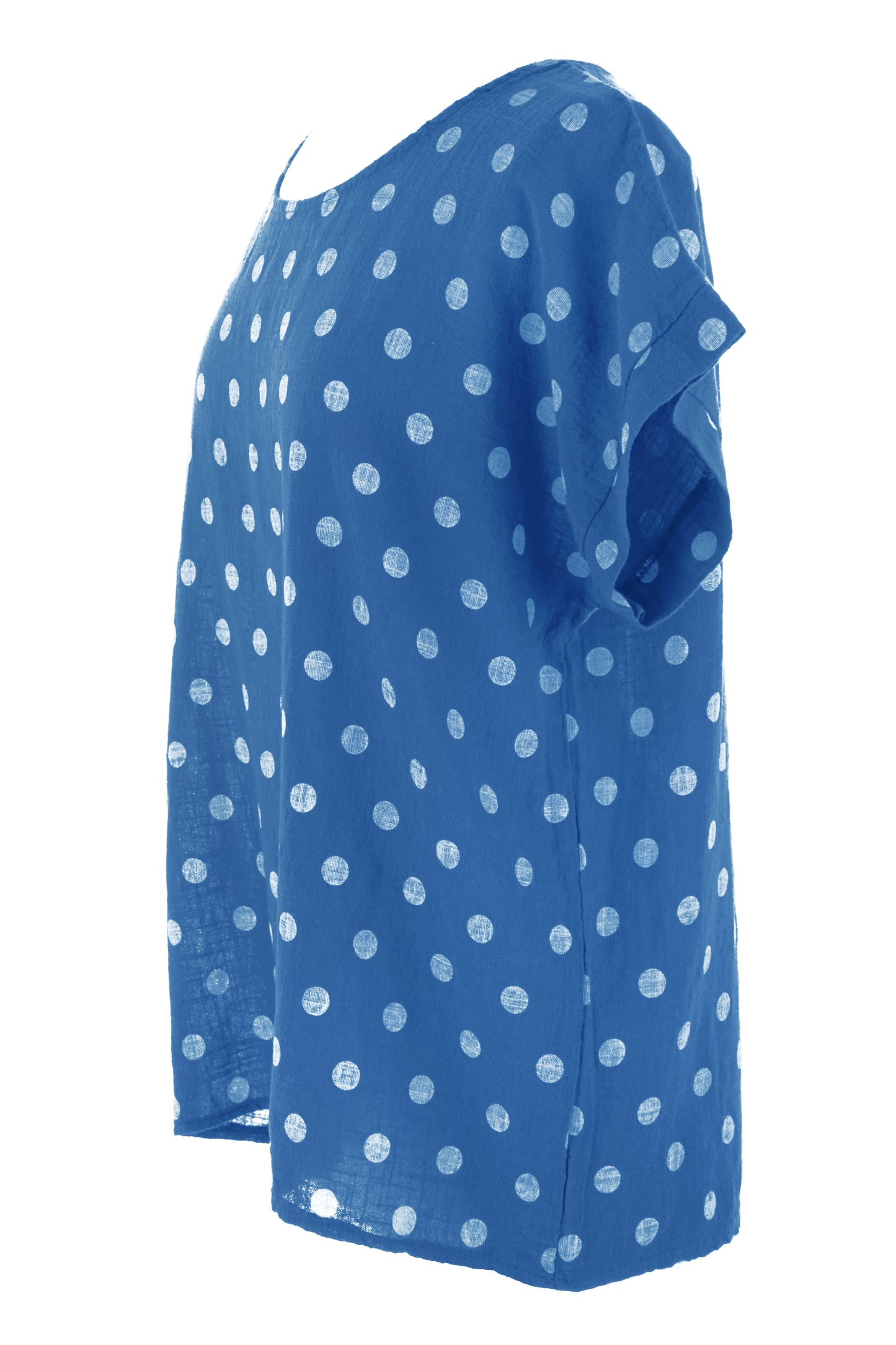 Polka Dot Print Necklace Top