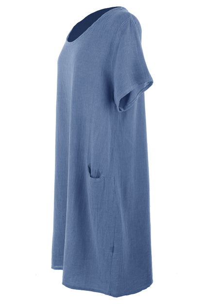 2 Pocket Teabag Linen Dress