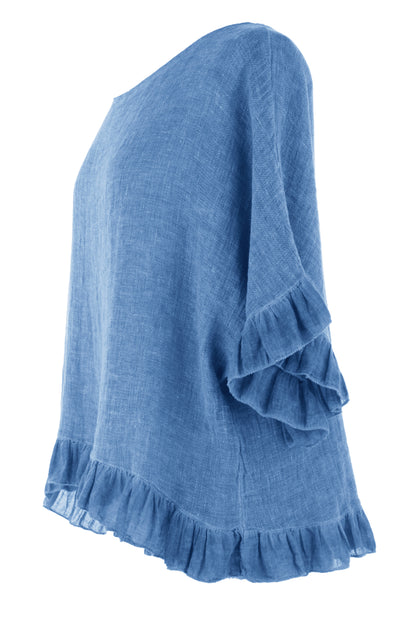 Frill Hem Teabag Top