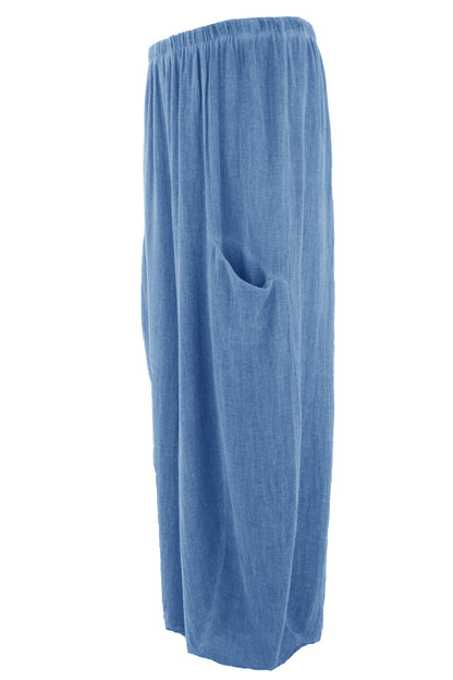 2 Slit Pocket Teabag Linen Trouser