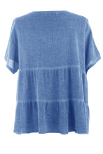 Load image into Gallery viewer, Button Tiered Linen Top
