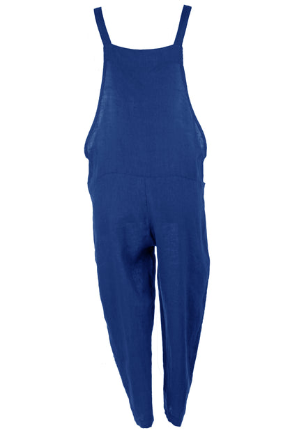 Tie Knot Linen Dungarees