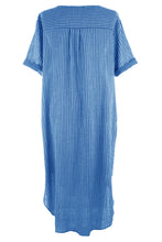 Load image into Gallery viewer, Button Detail Stripe Midi
