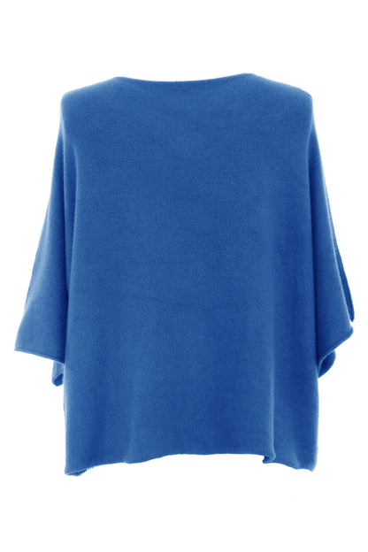Batwing Short Sleeve Soft Knit Jumper