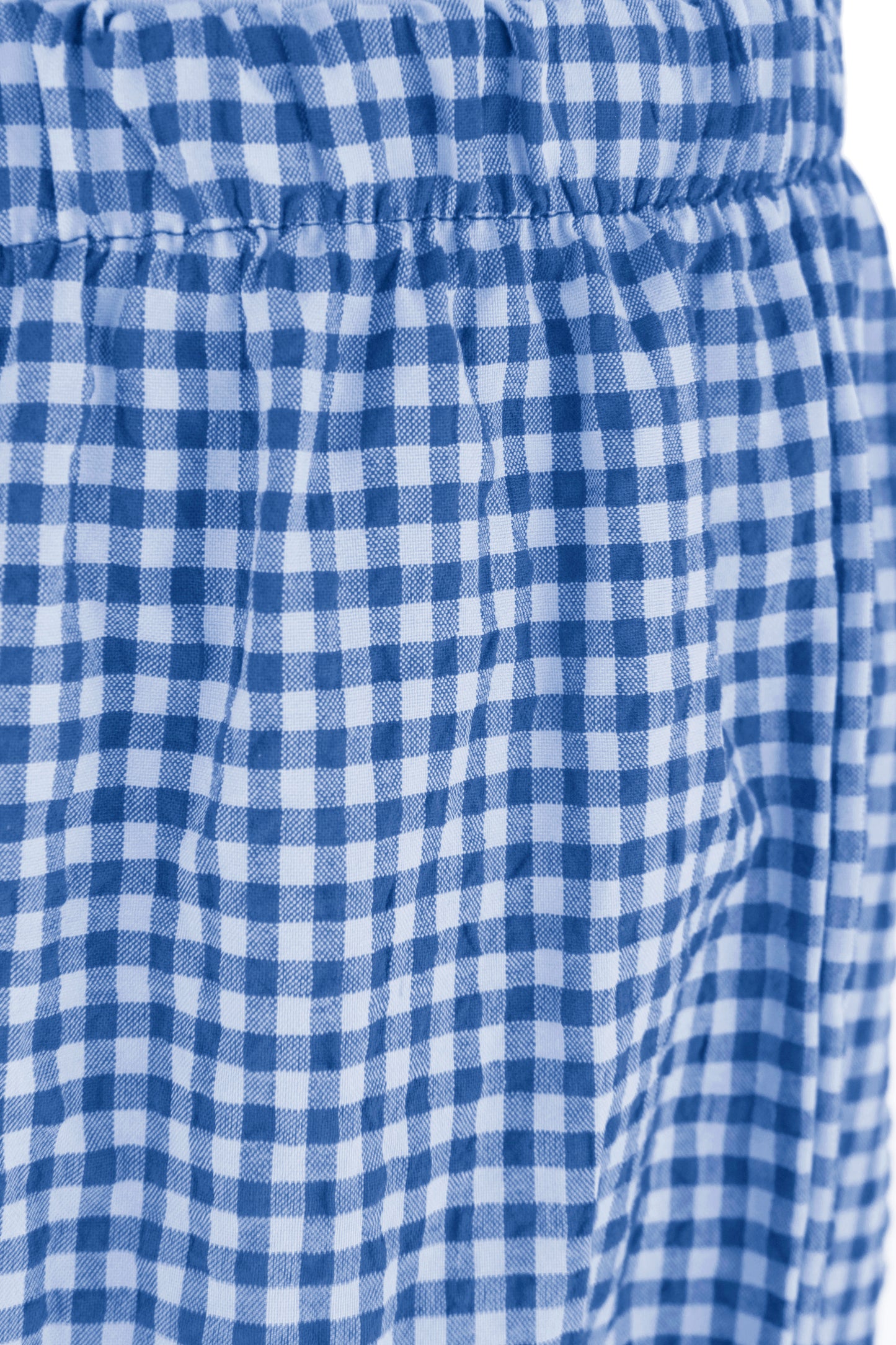 Barrel Leg Gingham Trouser