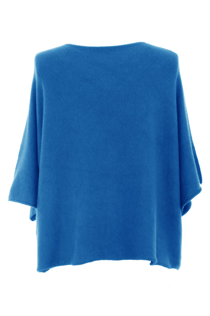 Batwing Short Sleeve Soft Knit Jumper