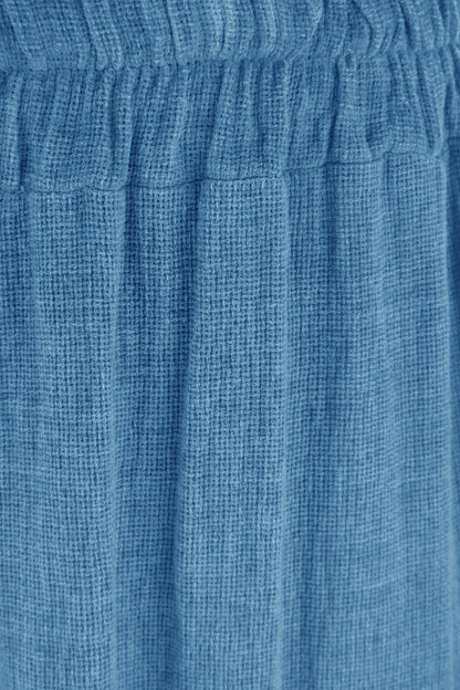 Tiered Teabag Linen Maxi Skirt