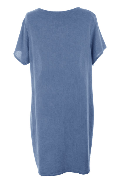 2 Pocket Teabag Linen Dress