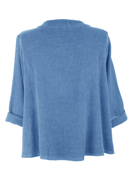 Drape Detail Teabag Shirt