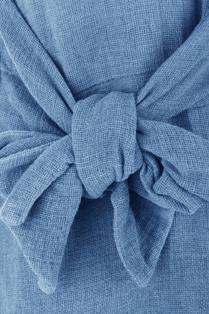 Side Tie Teabag Linen Top