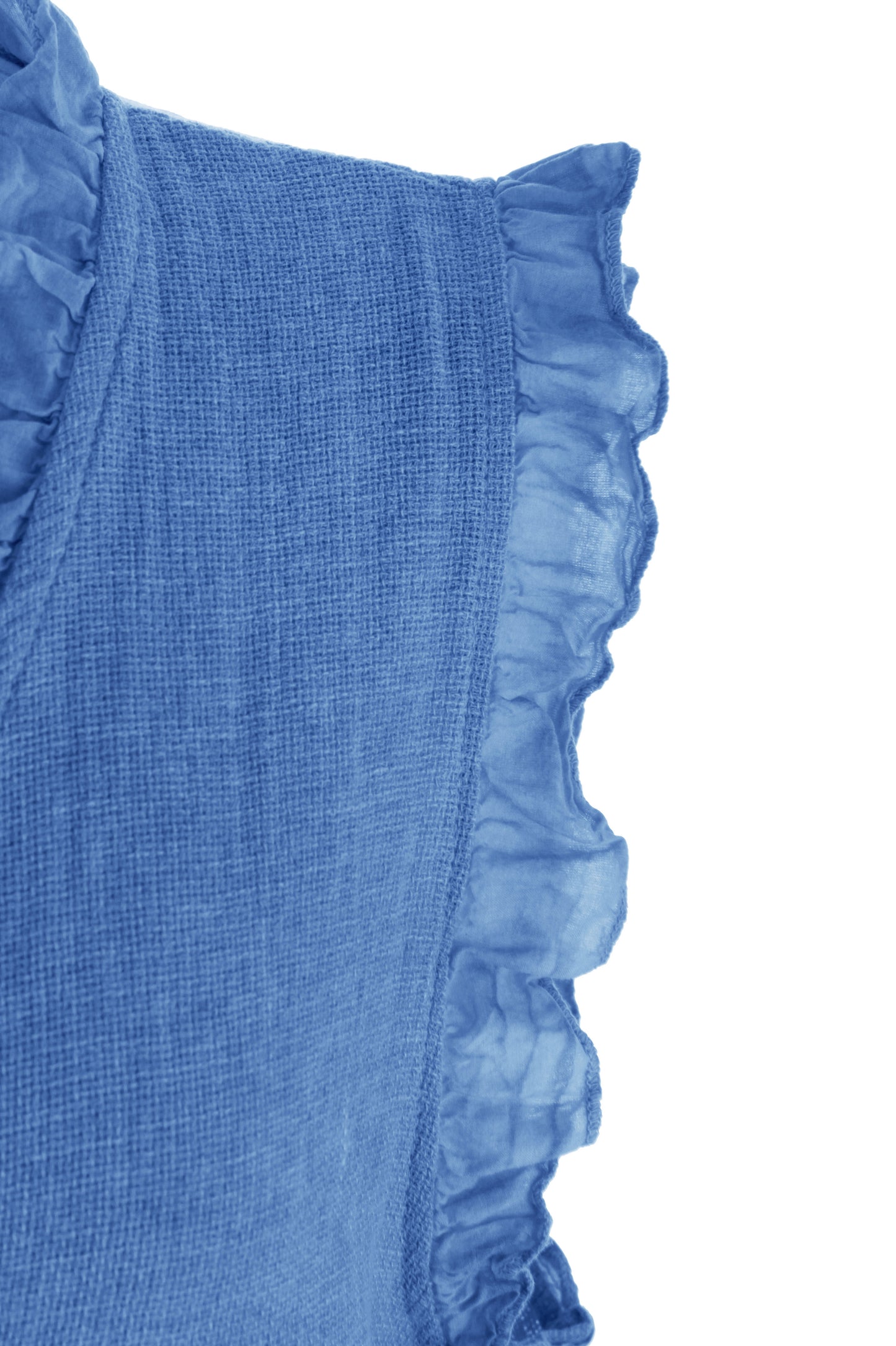 Sleeveless Frill Trim Teabag Top