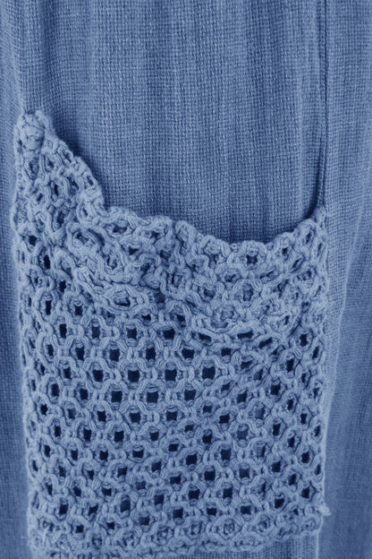 2 Crochet Pocket Barrel Leg Teabag Trouser