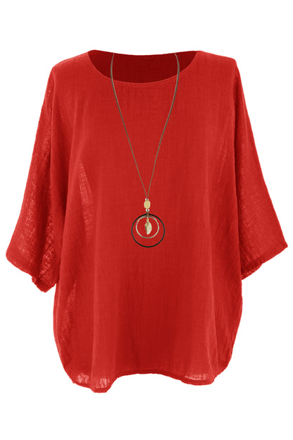 Cotton Necklace Top