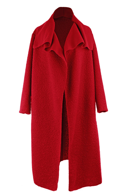Plain Boucle Coat