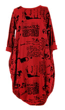 Load image into Gallery viewer, Flocking Script Midi Dress
