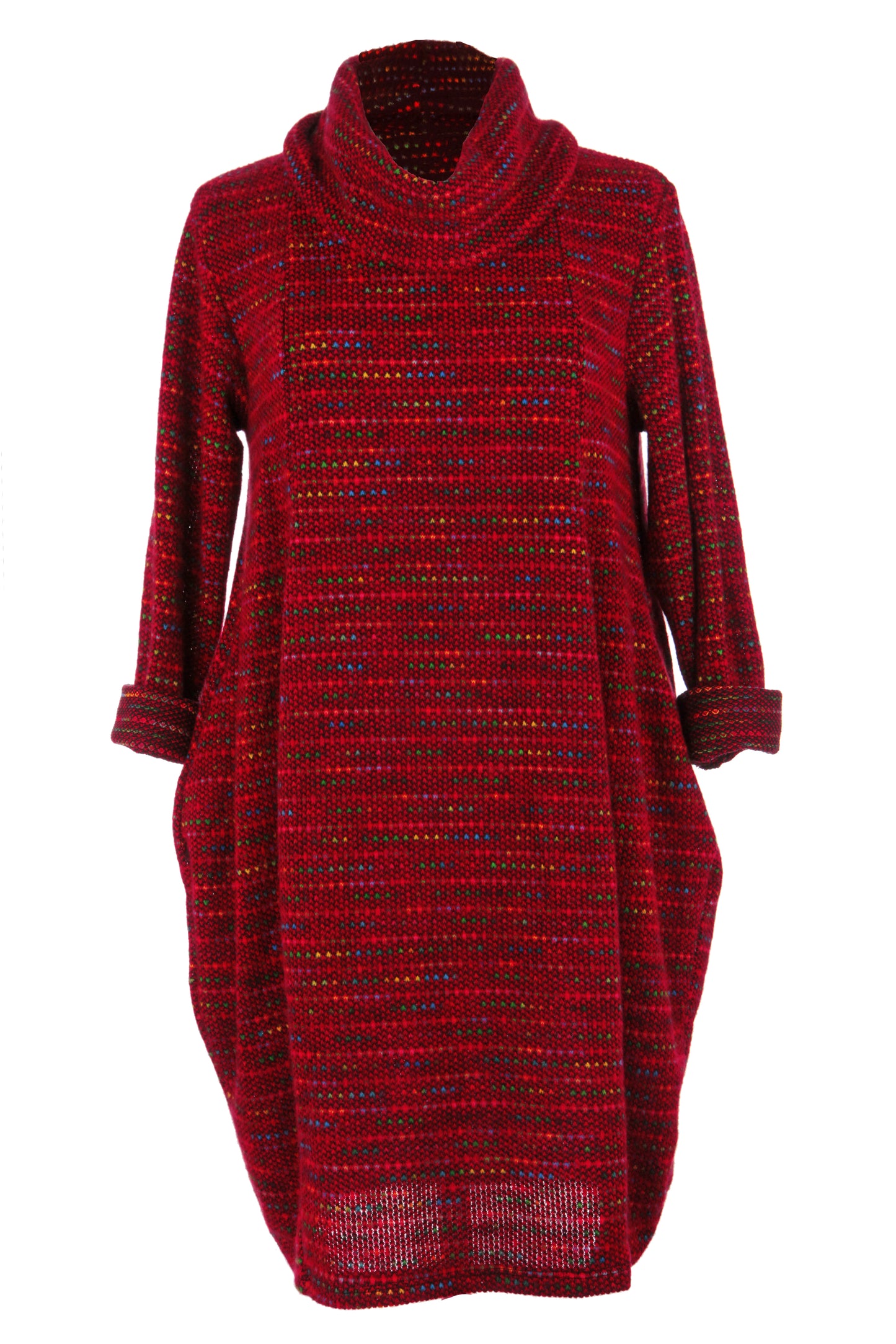 Cowl Neck Fleck Dress