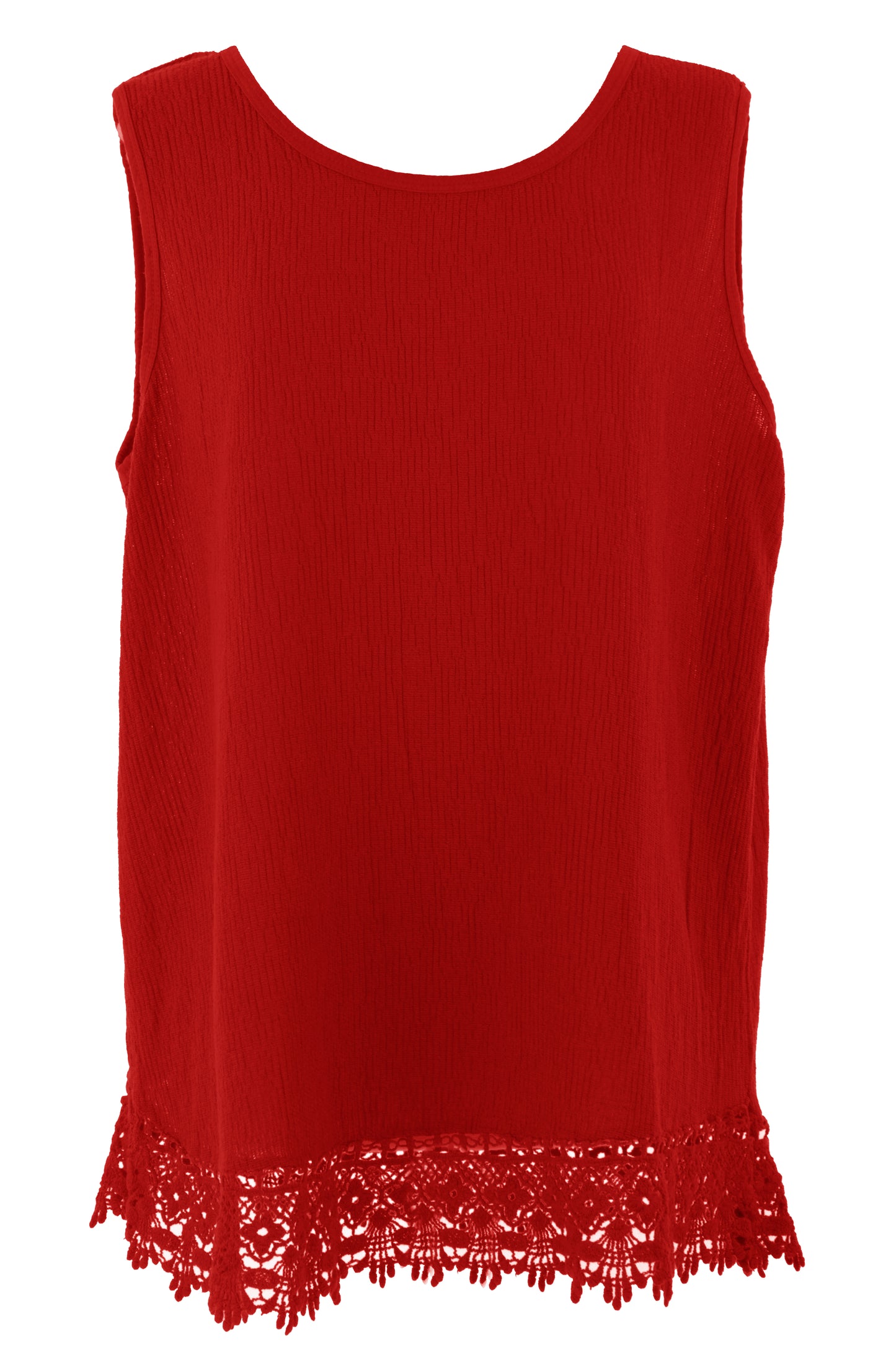 Crochet Trim Teabag Cotton Top