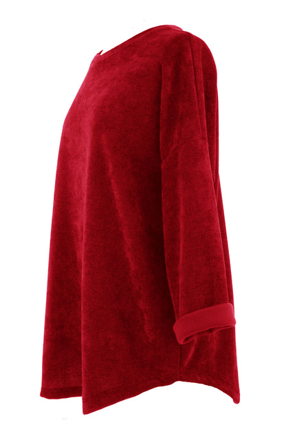 Chenille Necklace Top