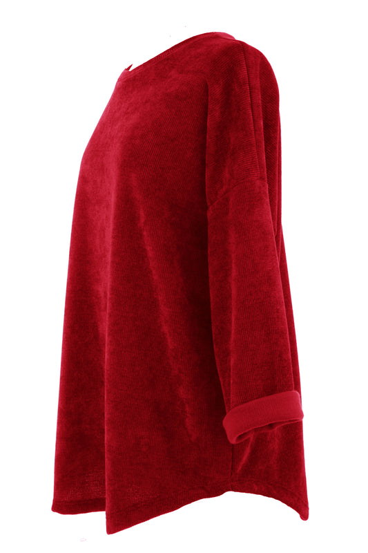 Chenille Necklace Top