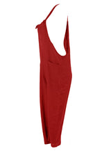 Load image into Gallery viewer, Tie Knot Linen Dungarees
