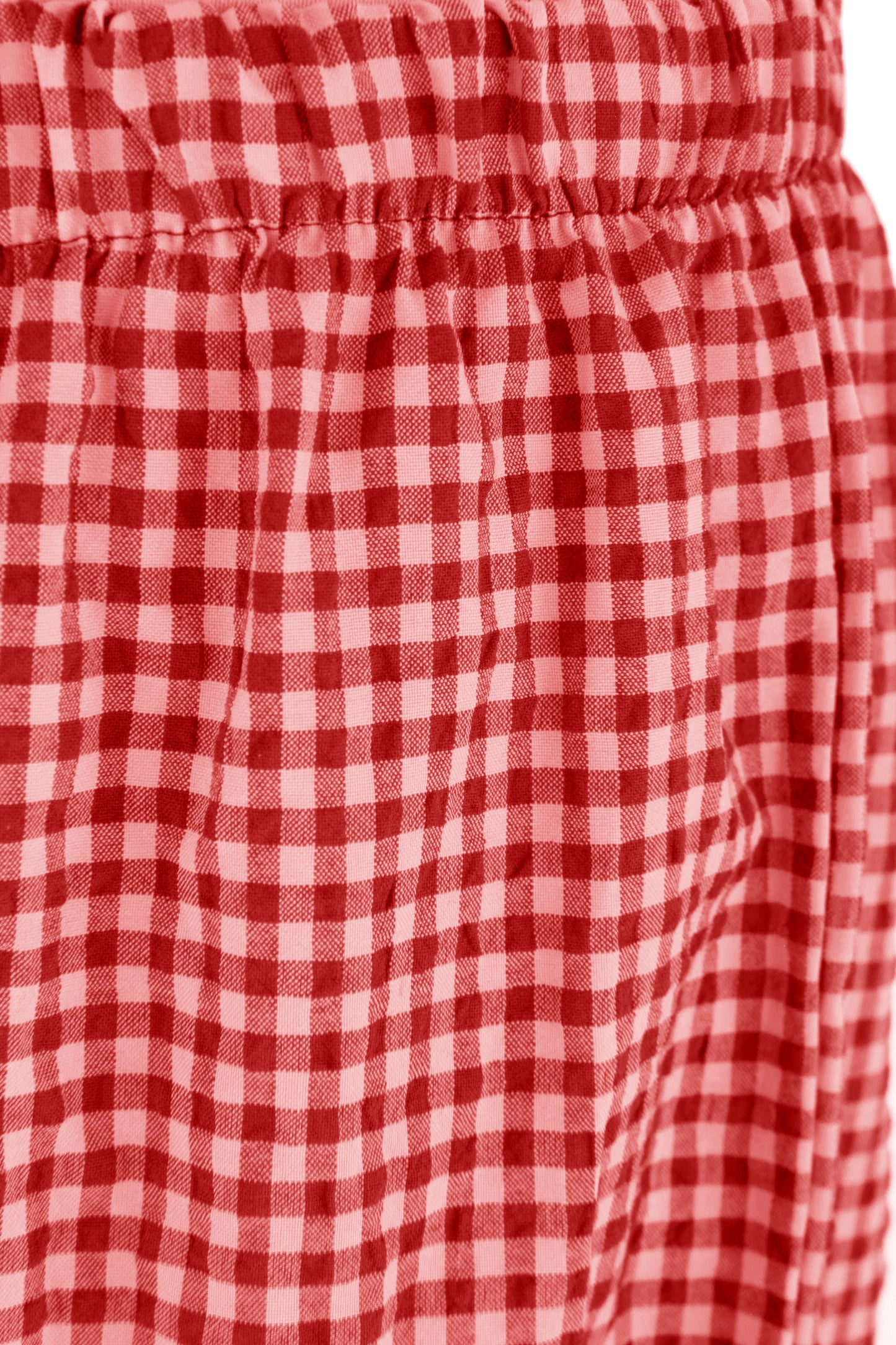 Barrel Leg Gingham Trouser