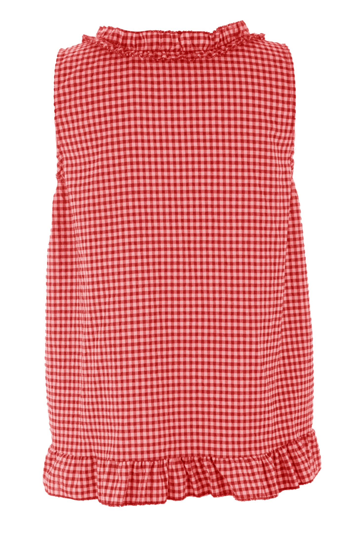 Sleeveless Gingham Top