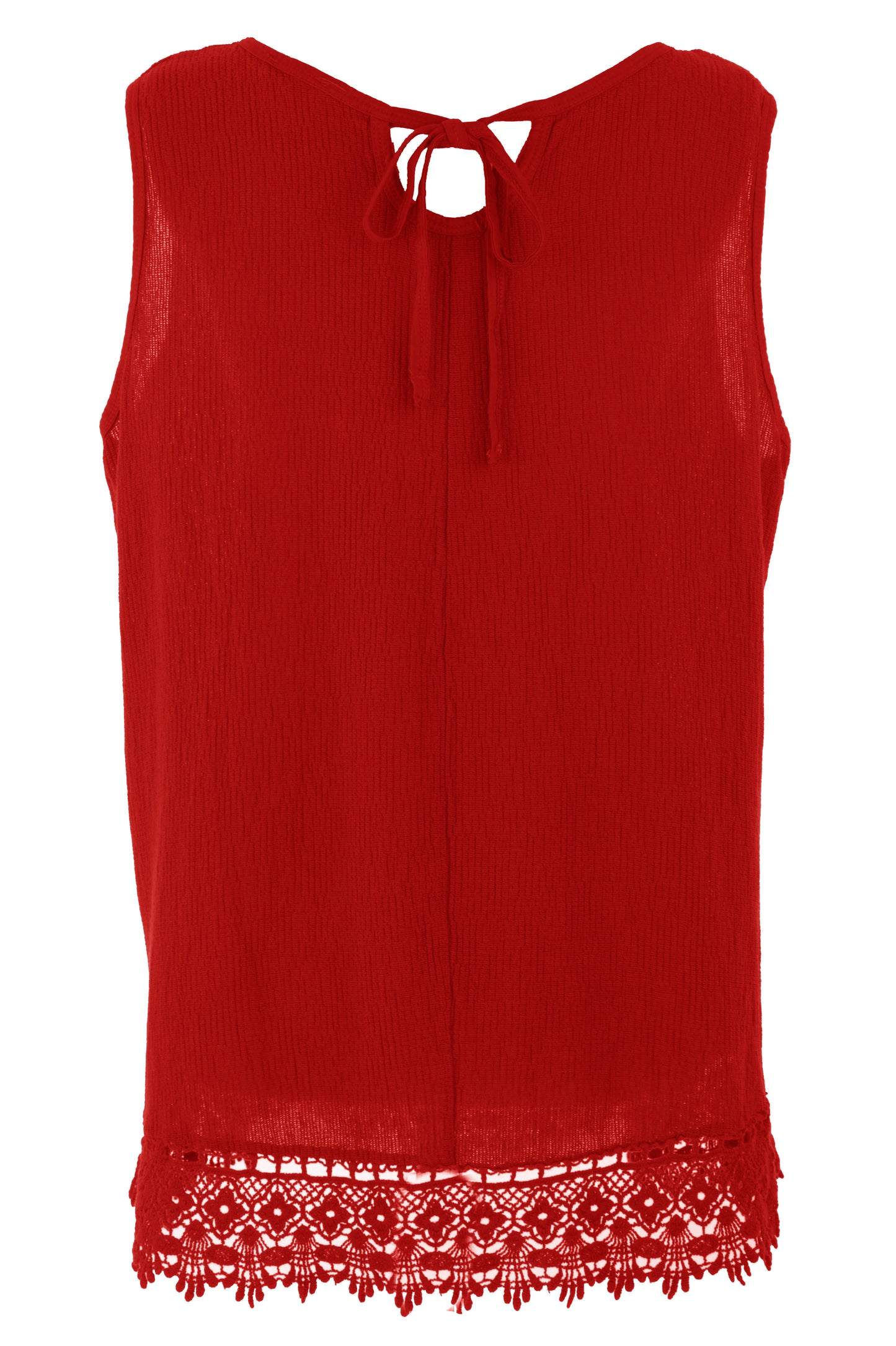 Crochet Trim Teabag Cotton Top