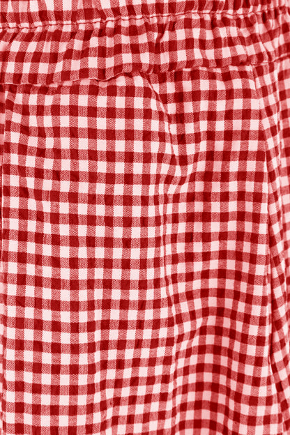 2 Pocket Gingham Midi Skirt