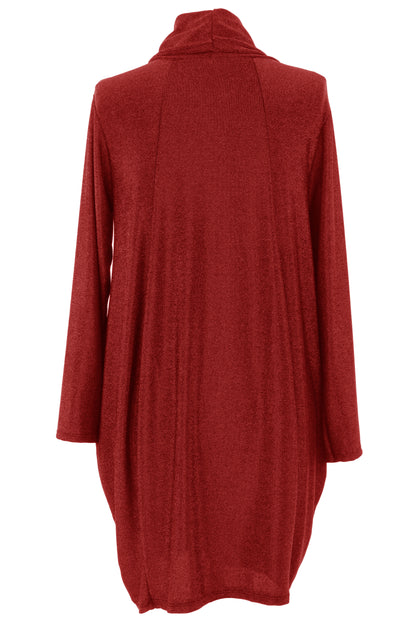 Cowl Neck Lurex Dress