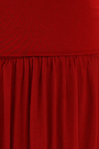Silk Midi Skirt