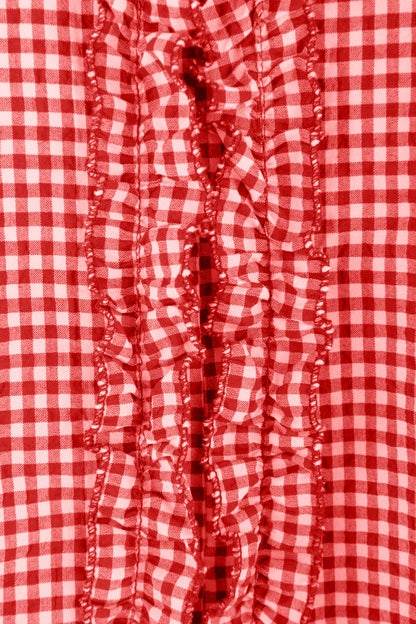 Sleeveless Gingham Top