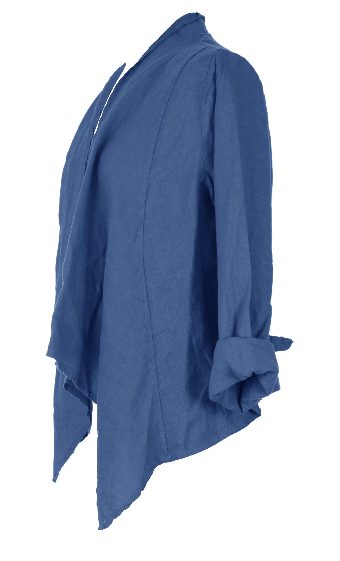 Waterfall Buckle Linen Jacket