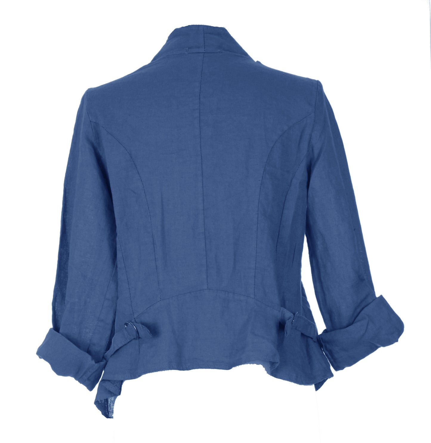 Waterfall Buckle Linen Jacket