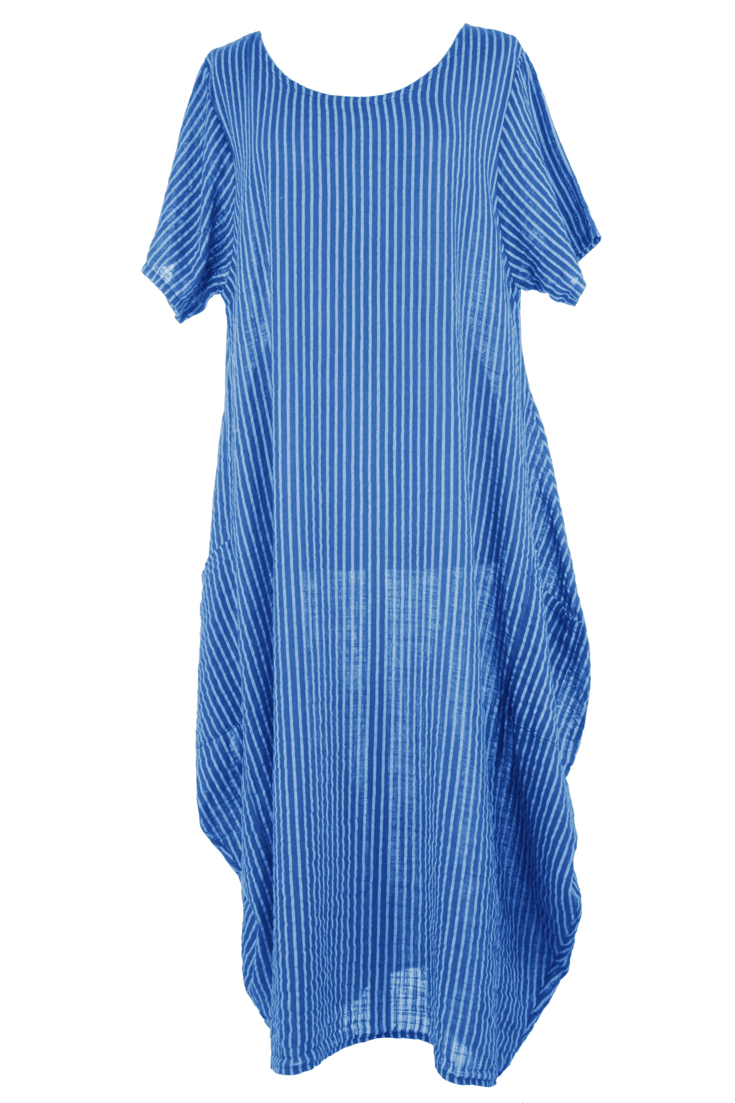 Stripe 2 Pocket Tulip Midi