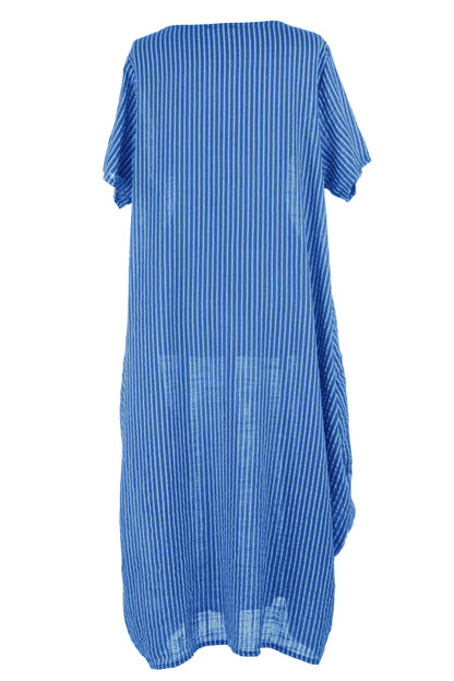 Stripe 2 Pocket Tulip Midi