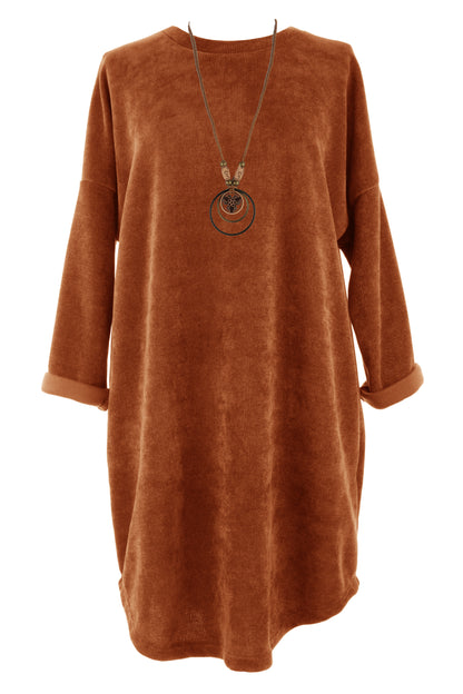 Chenille Necklace Dress