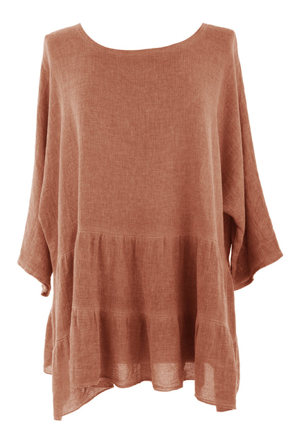 Tiered Teabag Linen Top