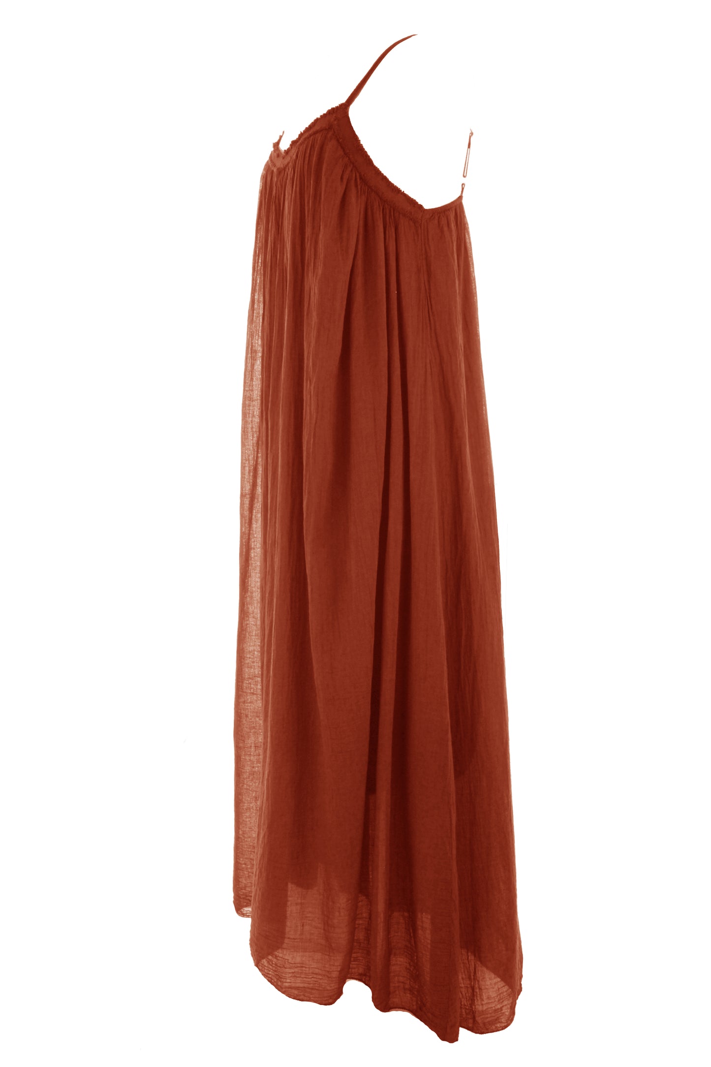Strappy Cotton Midi Dress