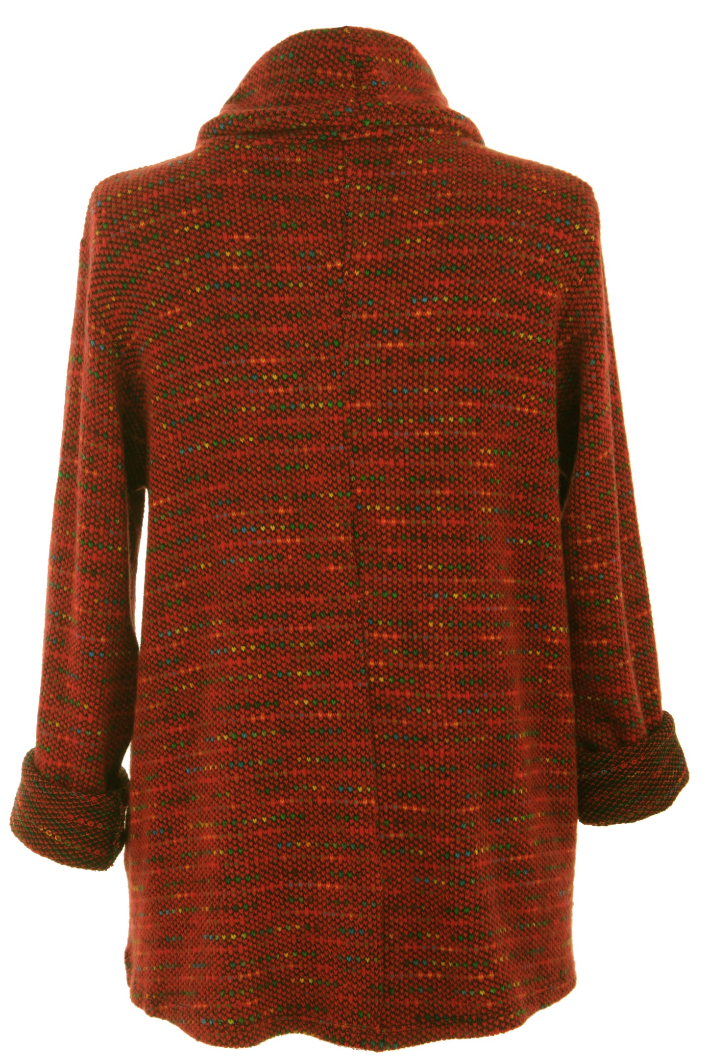Cowl Neck Tweed Top