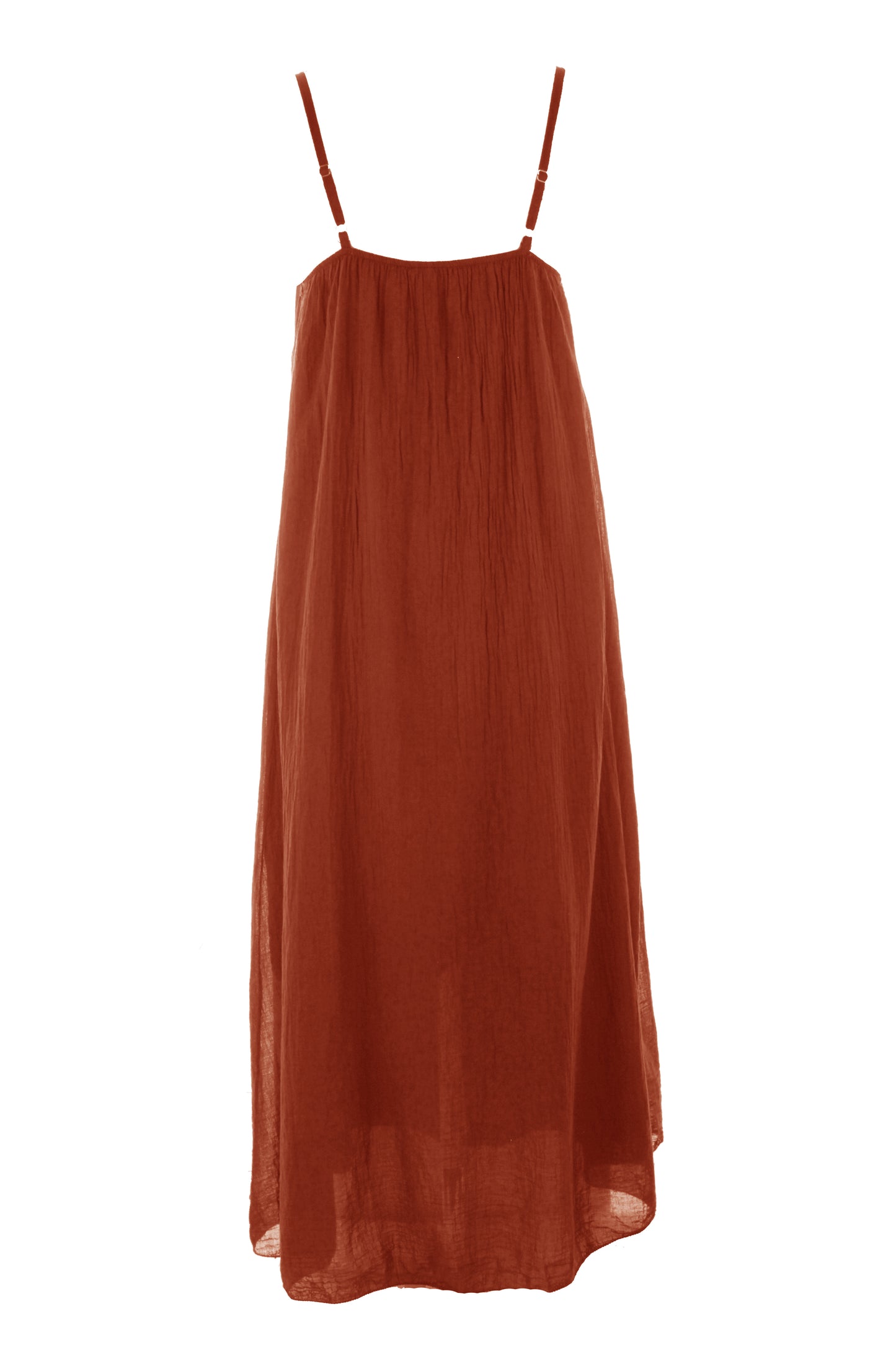 Strappy Cotton Midi Dress