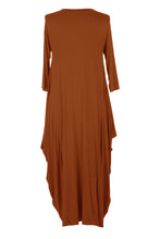 Load image into Gallery viewer, 3/4 Sleeve Draped Dress
