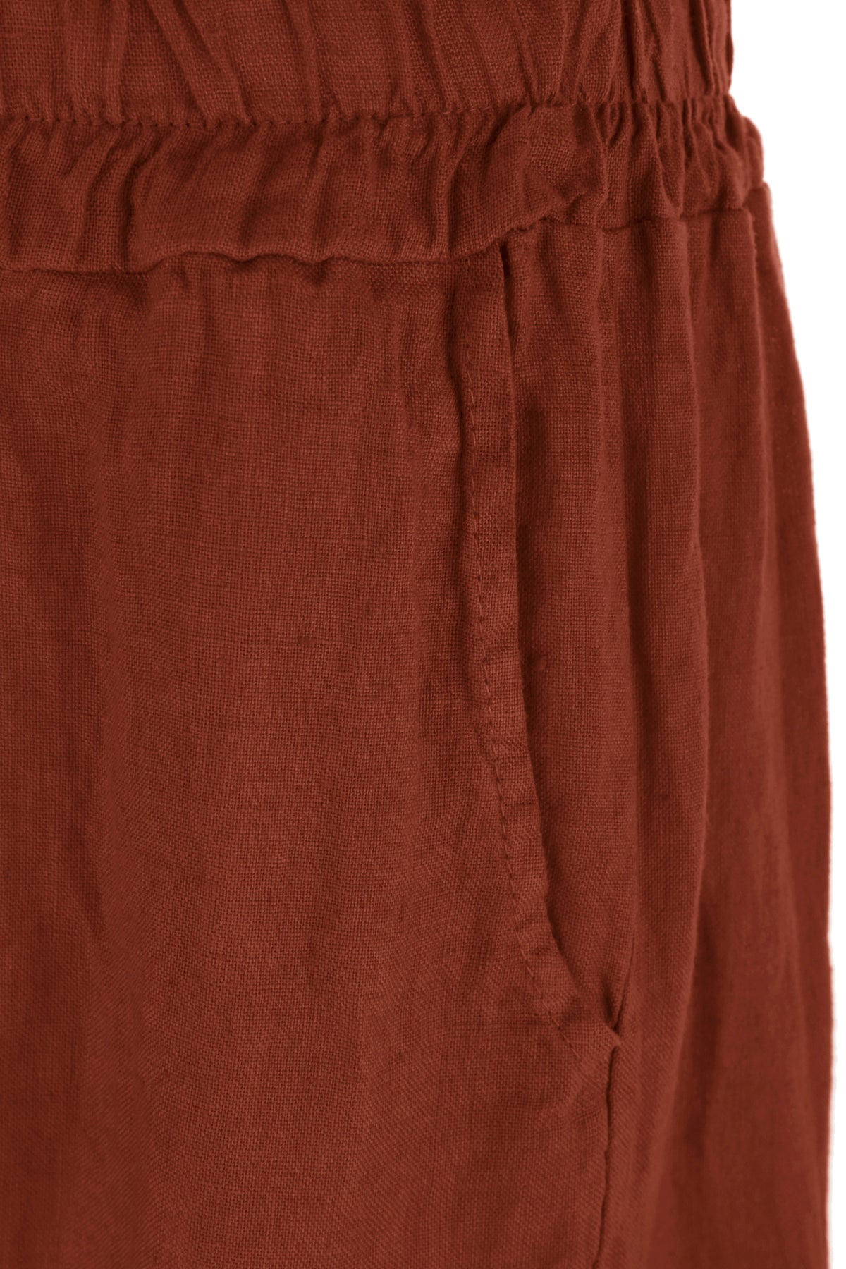2 Pocket Barrel Leg Linen Trouser