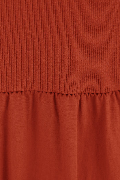 Ribbed Cotton Midi Dress