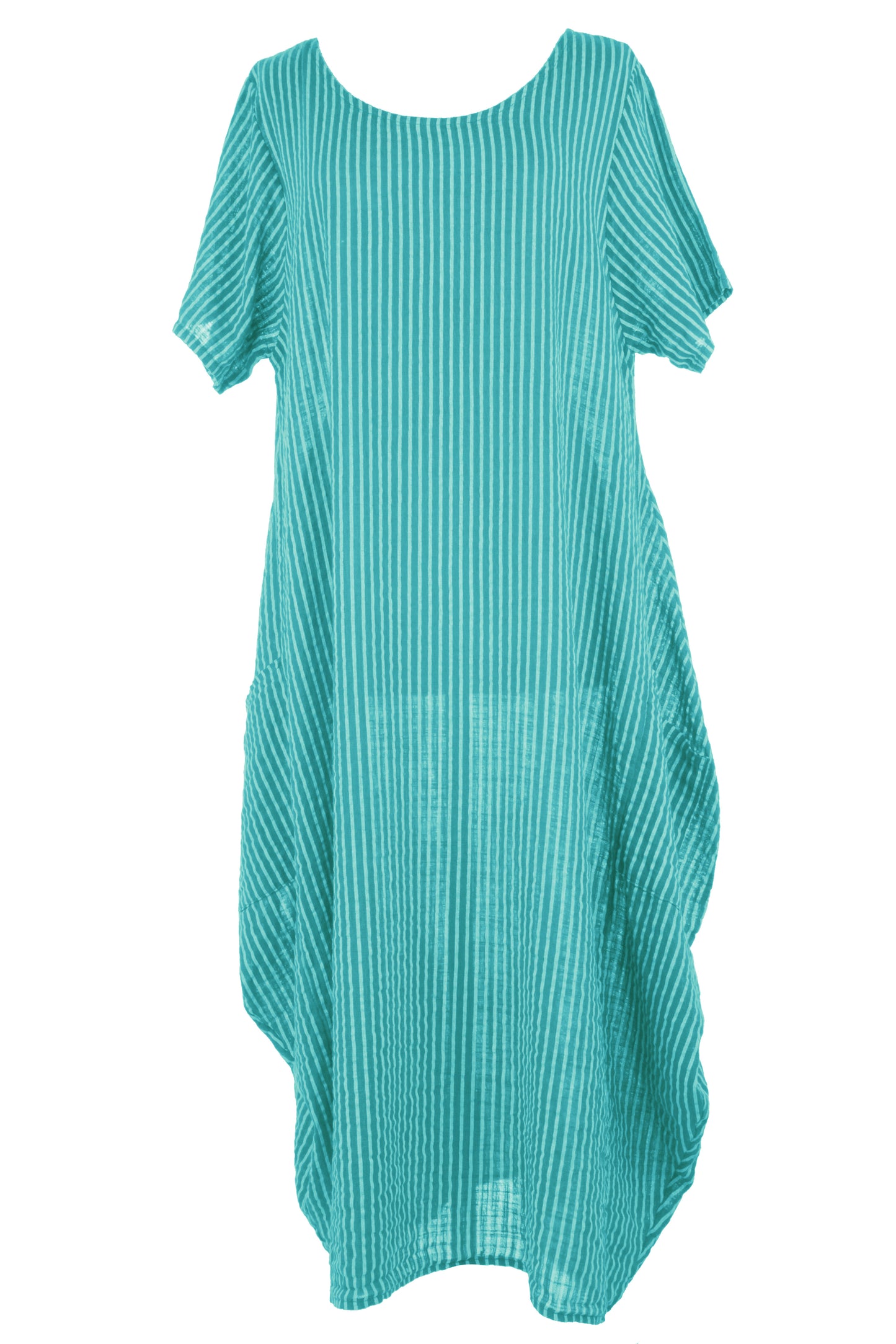 Stripe 2 Pocket Tulip Midi