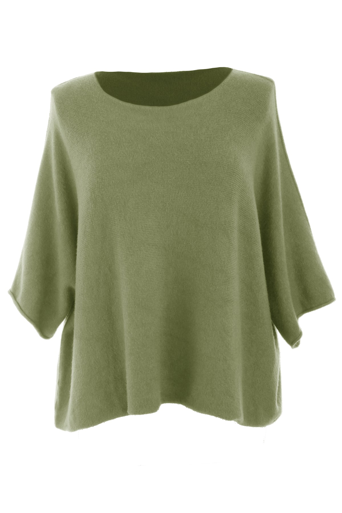 Batwing Short Sleeve Soft Knit Jumper