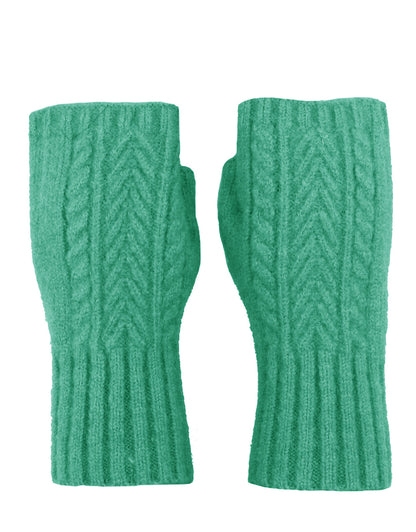 Fingerless Cashmere Knit Gloves