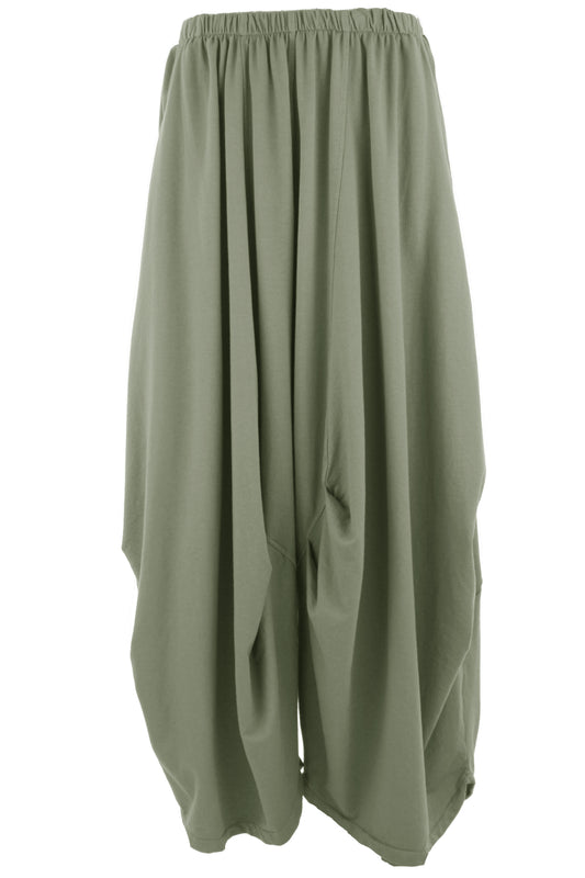 Gathered Jersey Trouser