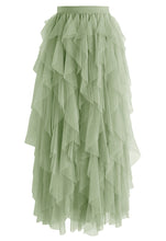 Load image into Gallery viewer, Ruffle Tulle Midi Skirt
