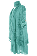 Load image into Gallery viewer, 3 Piece Broderie Anglaise Crochet Scarf Dress
